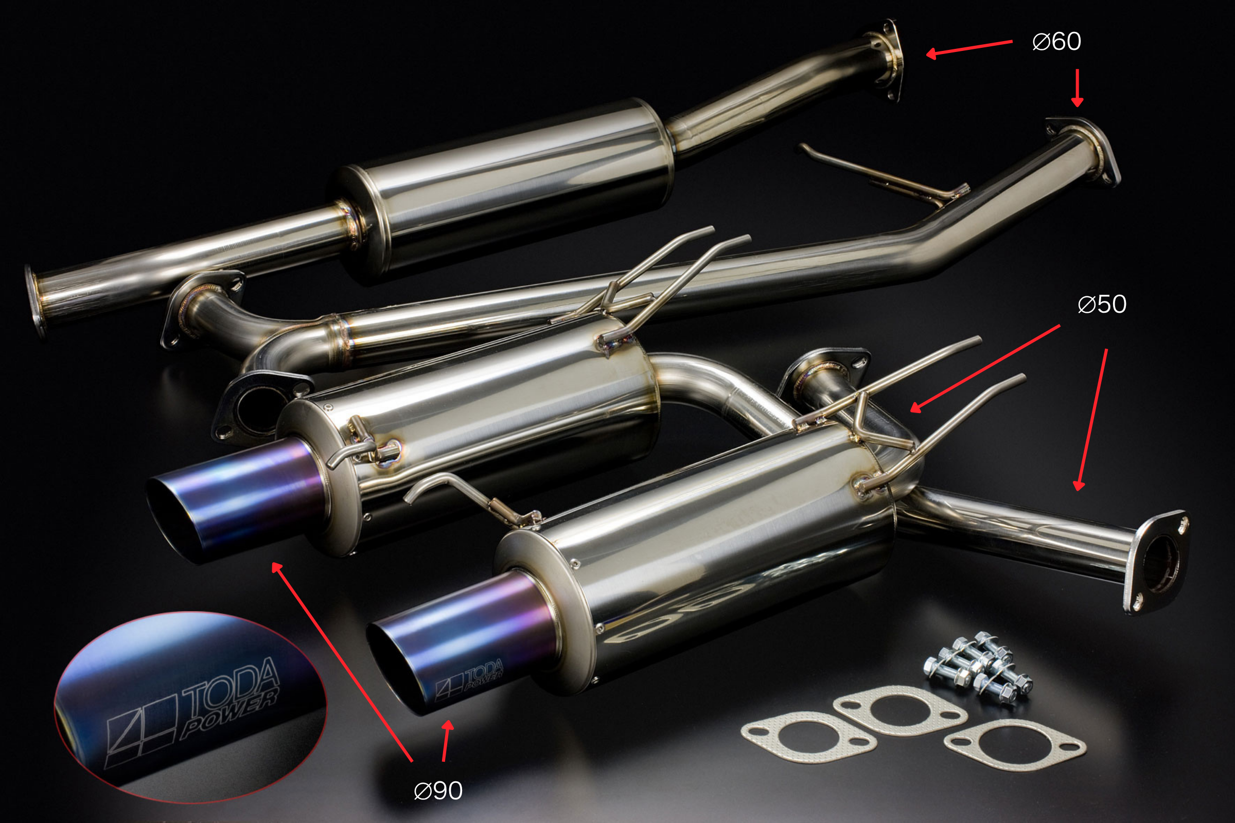 K20A(CL7) ハイパワーマフラーセット