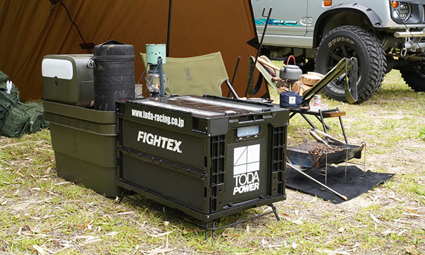 TODA RACING 折り畳み式プラコンテナ 使用例