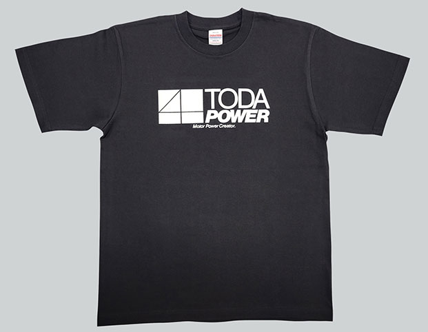 TODA RACING コットンTシャツ チャコール