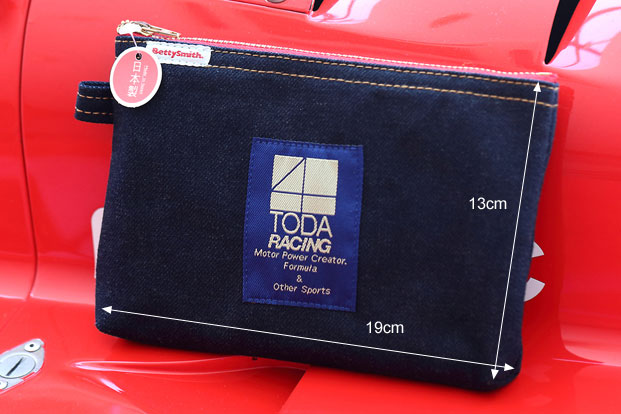 TODA RACING デニムポーチ 寸法