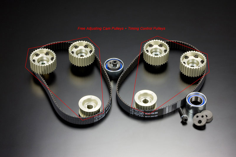 Free Adjusting Cam Pulleys + Timing Control Pulleys