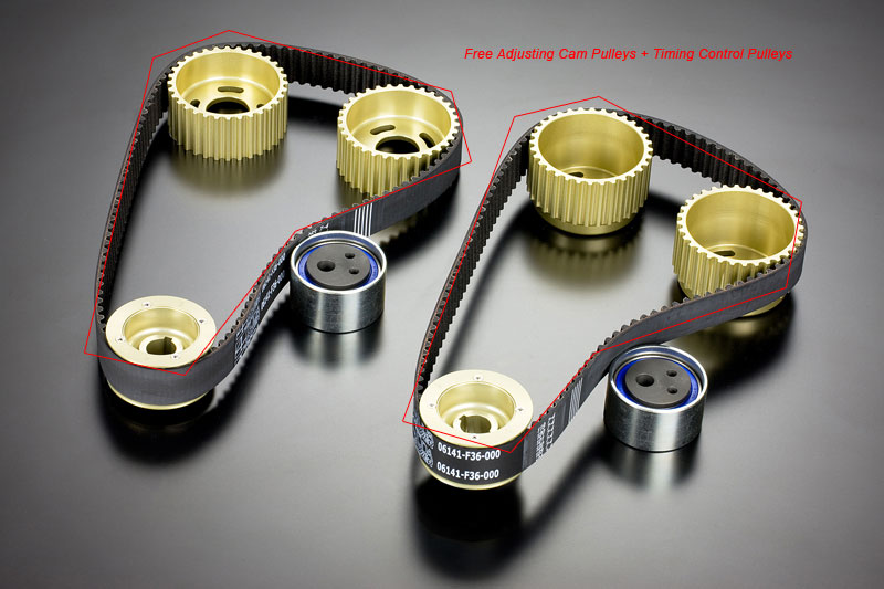Free Adjusting Cam Pulleys + Timing Control Pulleys