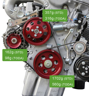 M16A(ZC31S/ZC32S) 軽量フロントプーリー1