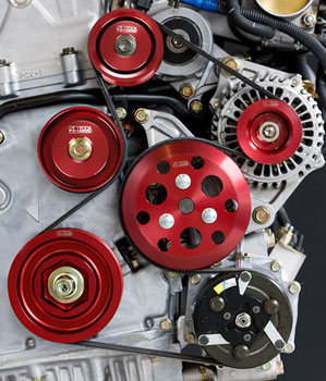 F20C/F22C(AP1/AP2) 軽量フロントプーリー 点火タイミング確認用追加目盛り付