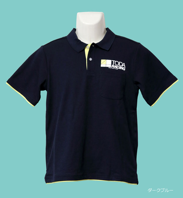 TODA RACING ポロシャツ ネイビー表