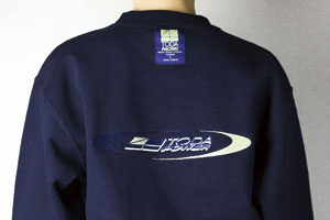 TODA RACINGオリジナルトレーナー ネイビー裏